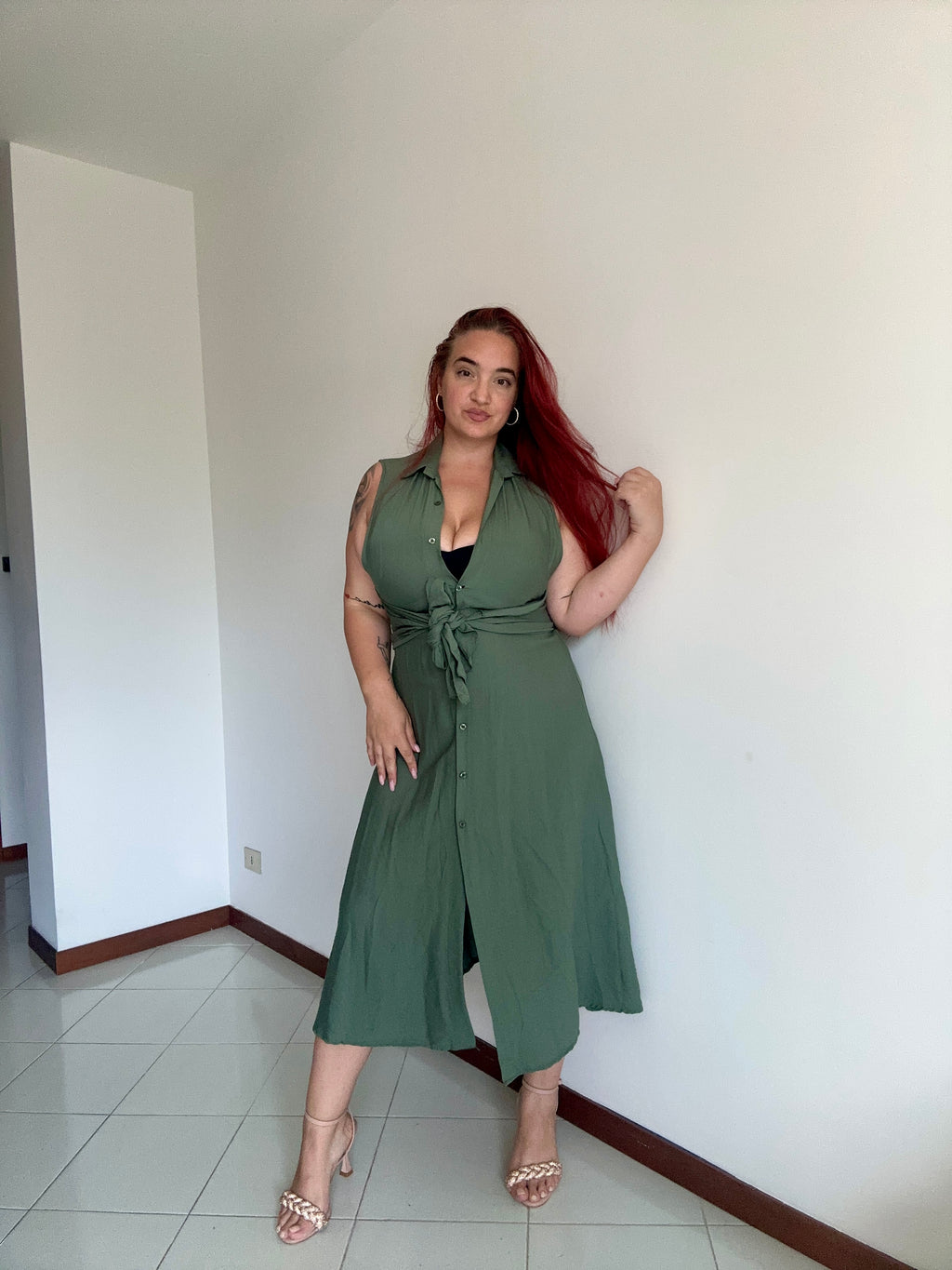 Abito chemisier militare