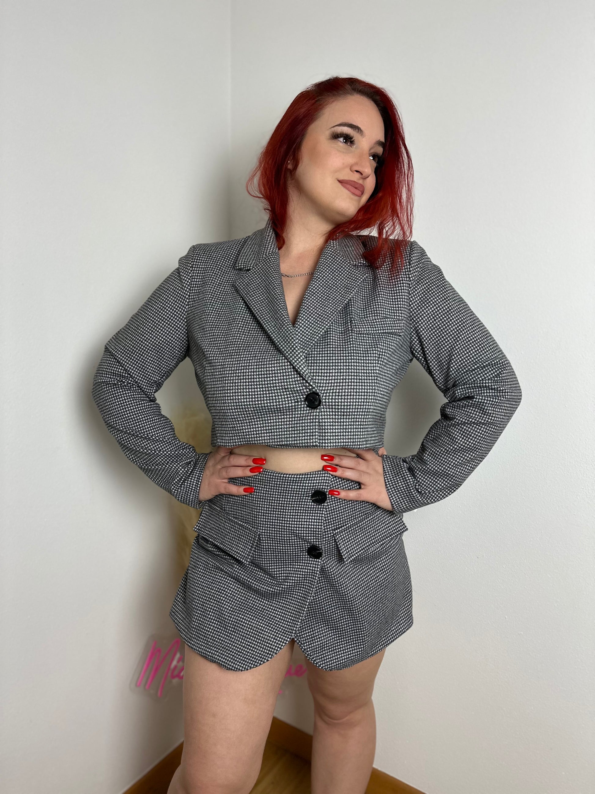 Coordinato pied de poule