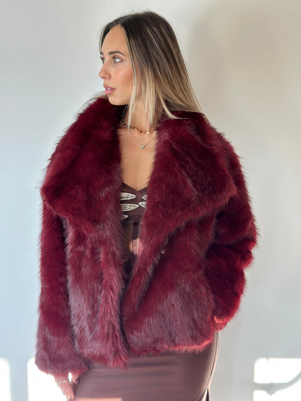 Pelliccia Bordeaux